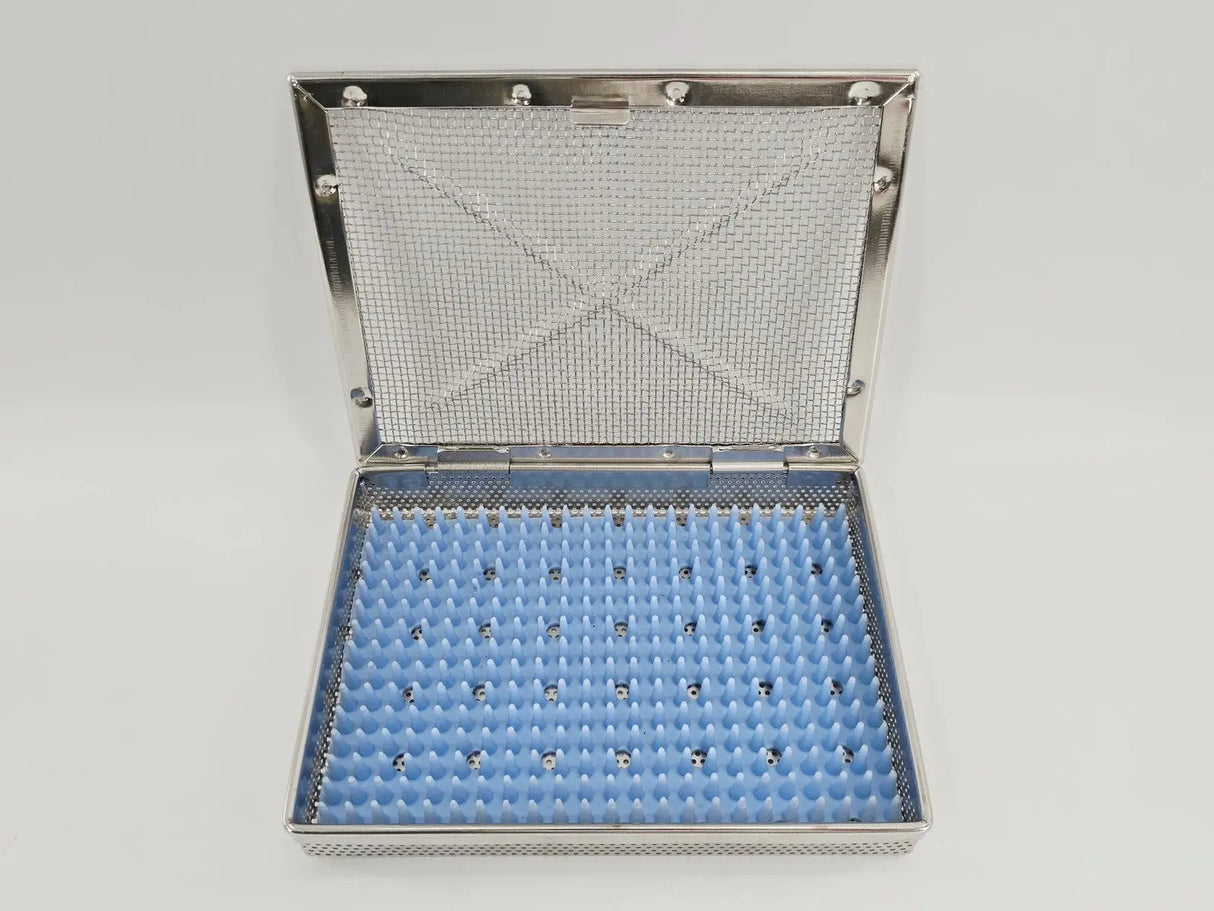 Instrument Sterilization Case w/ Lid 7-1/4" x 5-1/2" x 1-1/4" Unbranded