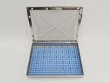 Instrument Sterilization Case w/ Lid 7-1/4" x 5-1/2" x 1-1/4" Unbranded