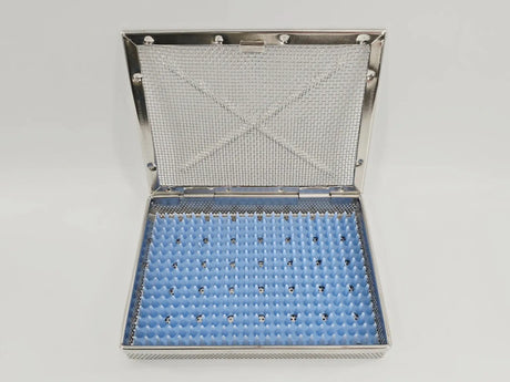 Instrument Sterilization Case w/ Lid 7-1/4" x 5-1/2" x 1-1/4" Unbranded