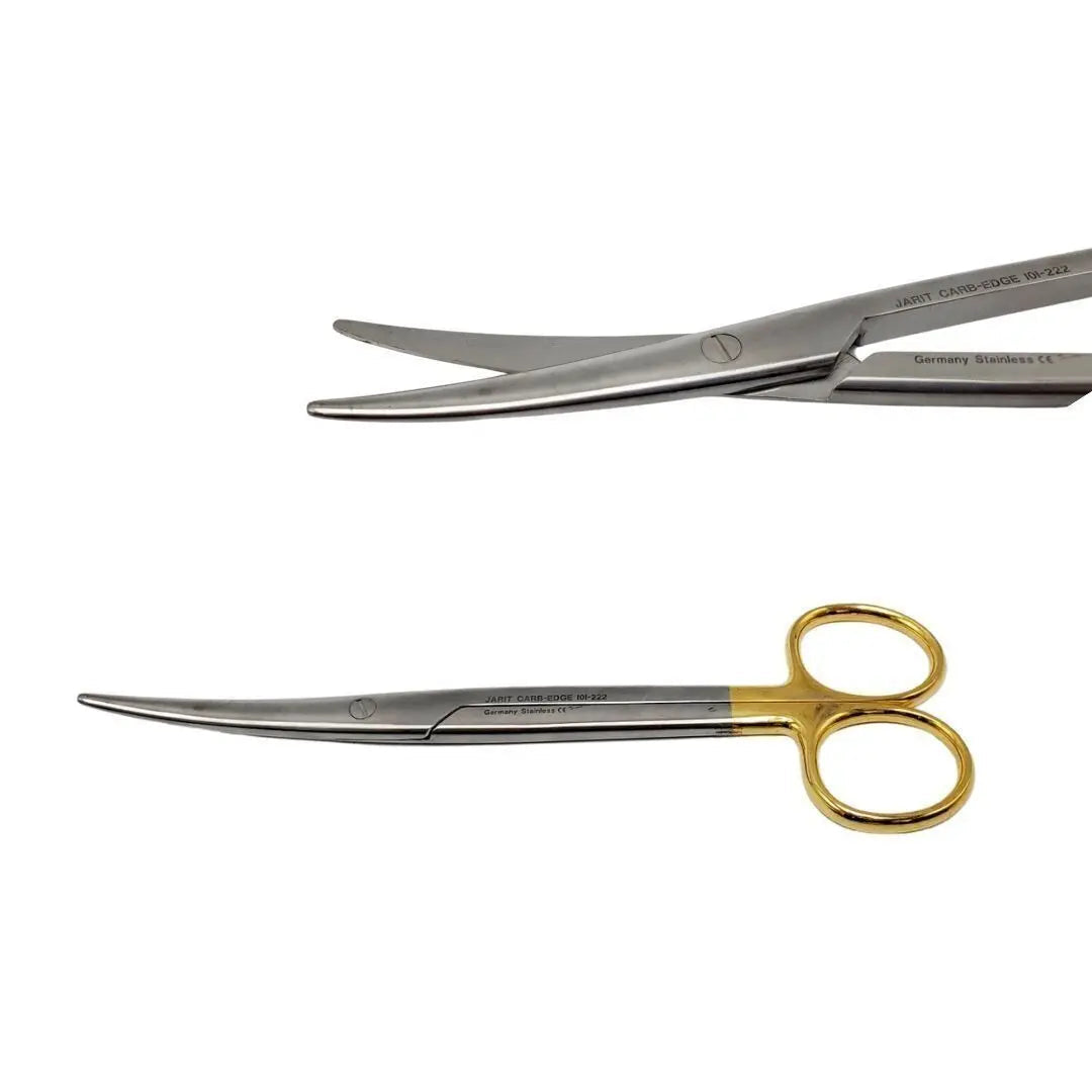 Jarit 101-222 Mayo Scissor Carb-Edge Curved Blunt/Blunt 6-3/4" Jarit