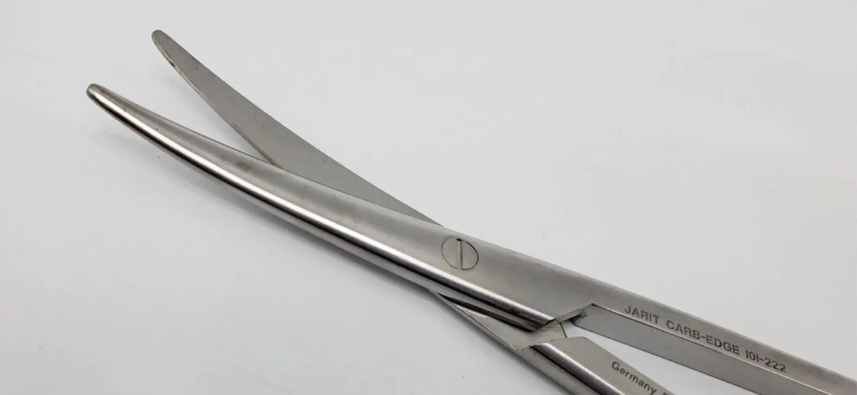 Jarit 101-222 Mayo Scissor Carb-Edge Curved Blunt/Blunt 6-3/4" Jarit