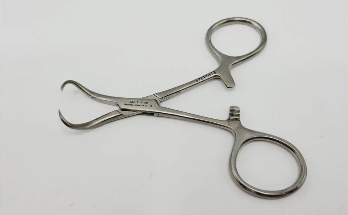Jarit 111-100 Backhaus Towel Forceps Satin Finish 3-1/2" Jarit