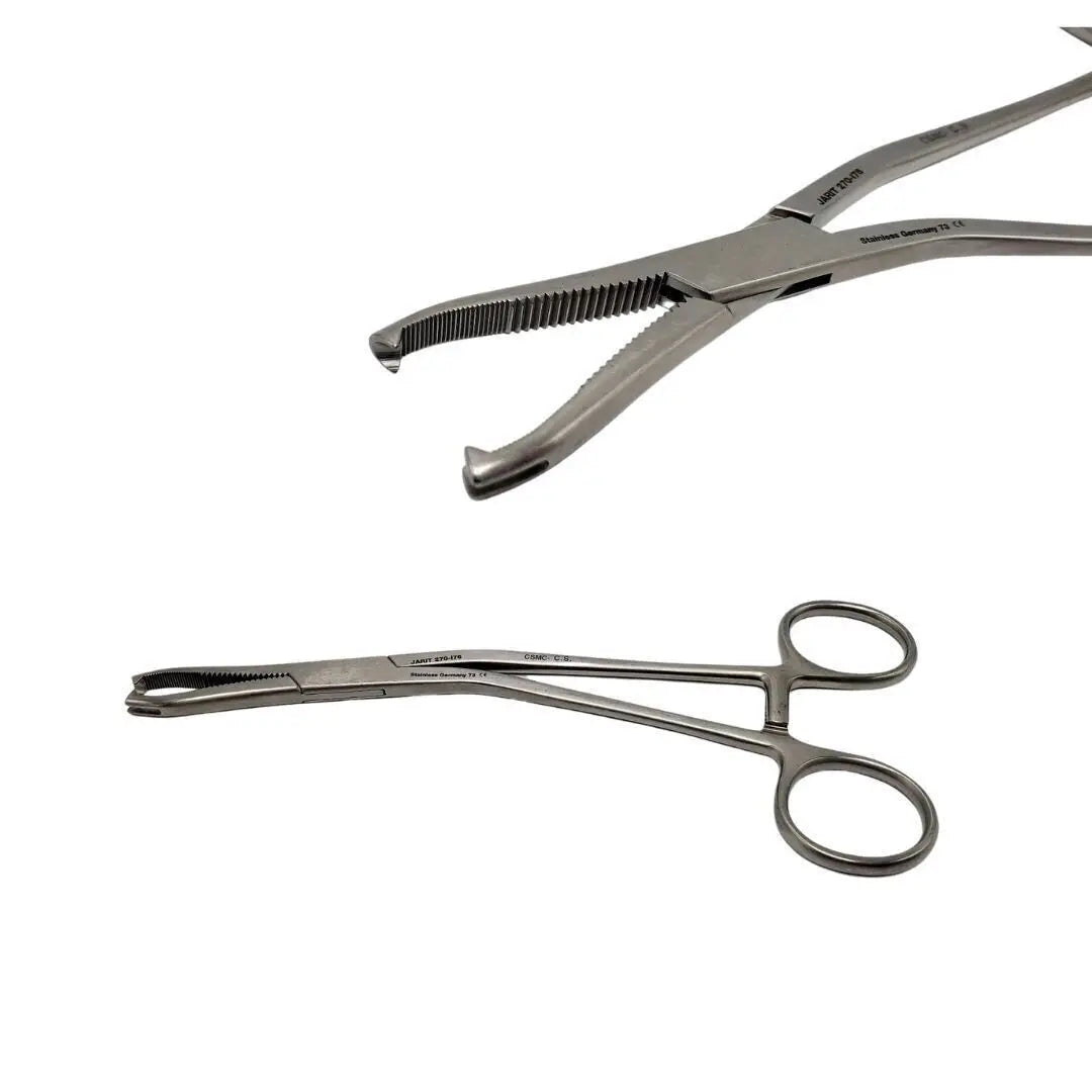 Jarit 270-176 Dingman Cartilage Clamp Heavy 3/16" x 1/2" Angled on Side 7-1/4" Jarit