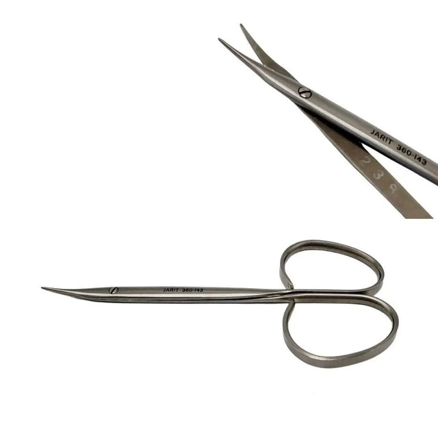 Jarit 360-143 Stevens Tenotomy Scissor Flat Shanks Blunt/Blunt Curved 3-3/4" Jarit