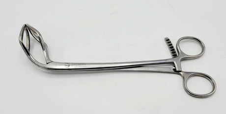 Jarit 500-270 Sommers Uterine Elevating Forceps Serrated Curved Jaws 9" Jarit