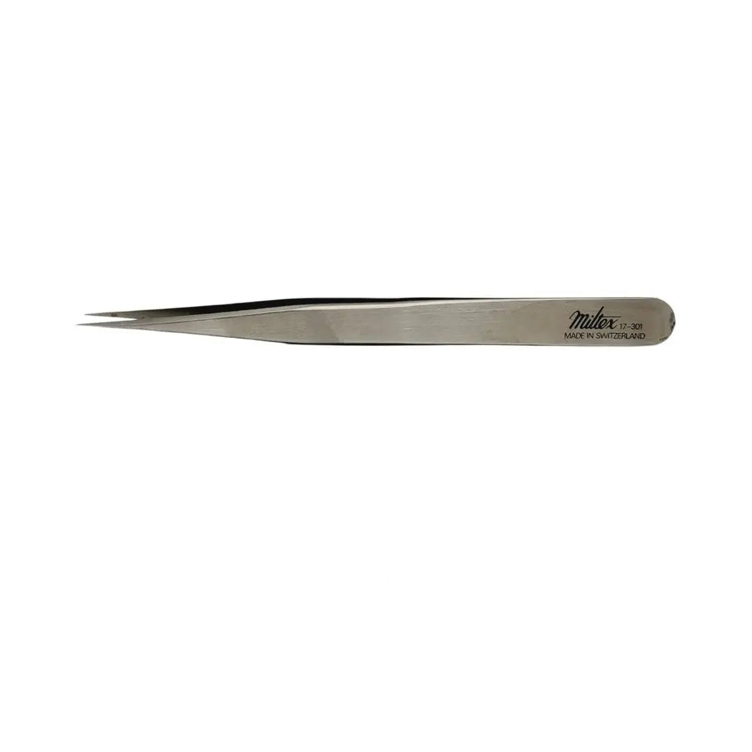 Miltex 17-301 Jewelers Style Forceps Straight Fine Jaw 4-3/4" Miltex