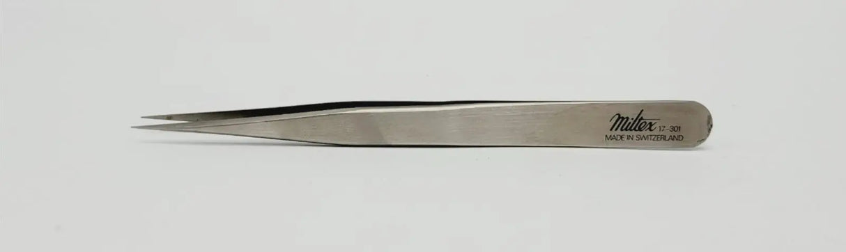 Miltex 17-301 Jewelers Style Forceps Straight Fine Jaw 4-3/4" Miltex