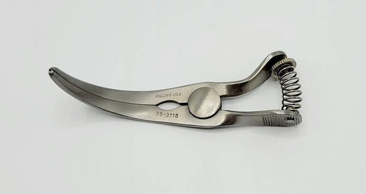 Pilling 35-3115 DeBakey Glover Bulldog Clamp Curved 3-1/8" Pilling