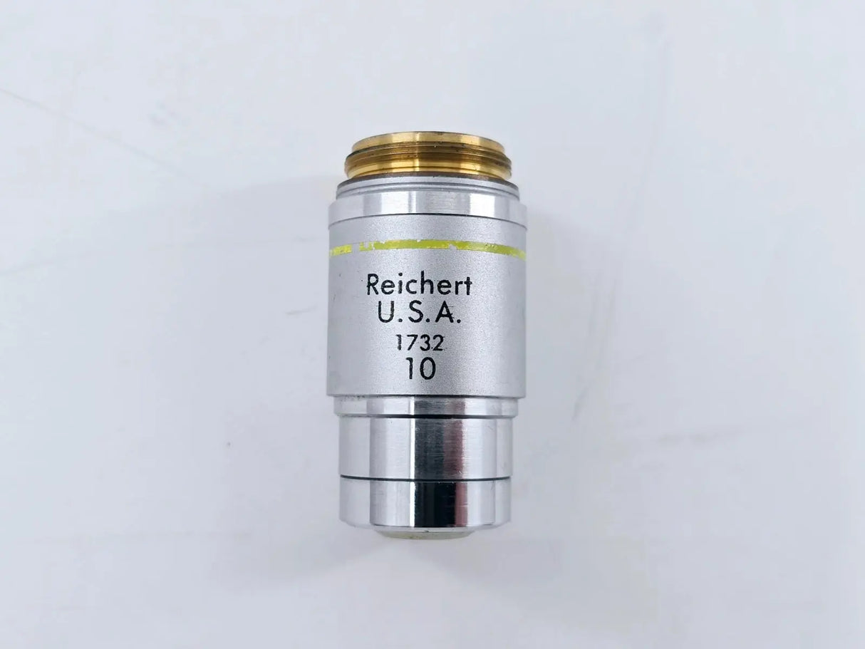 Reichert Plan Achro 1732 10/0.25x Microscope Objective Lens 1-7/8" Reichert U.S.A.