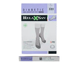 RelaxSan 550P Diabetic and Sensitive Feet Soft Crew Socks, White, Size 3/M NEW RelaxSan