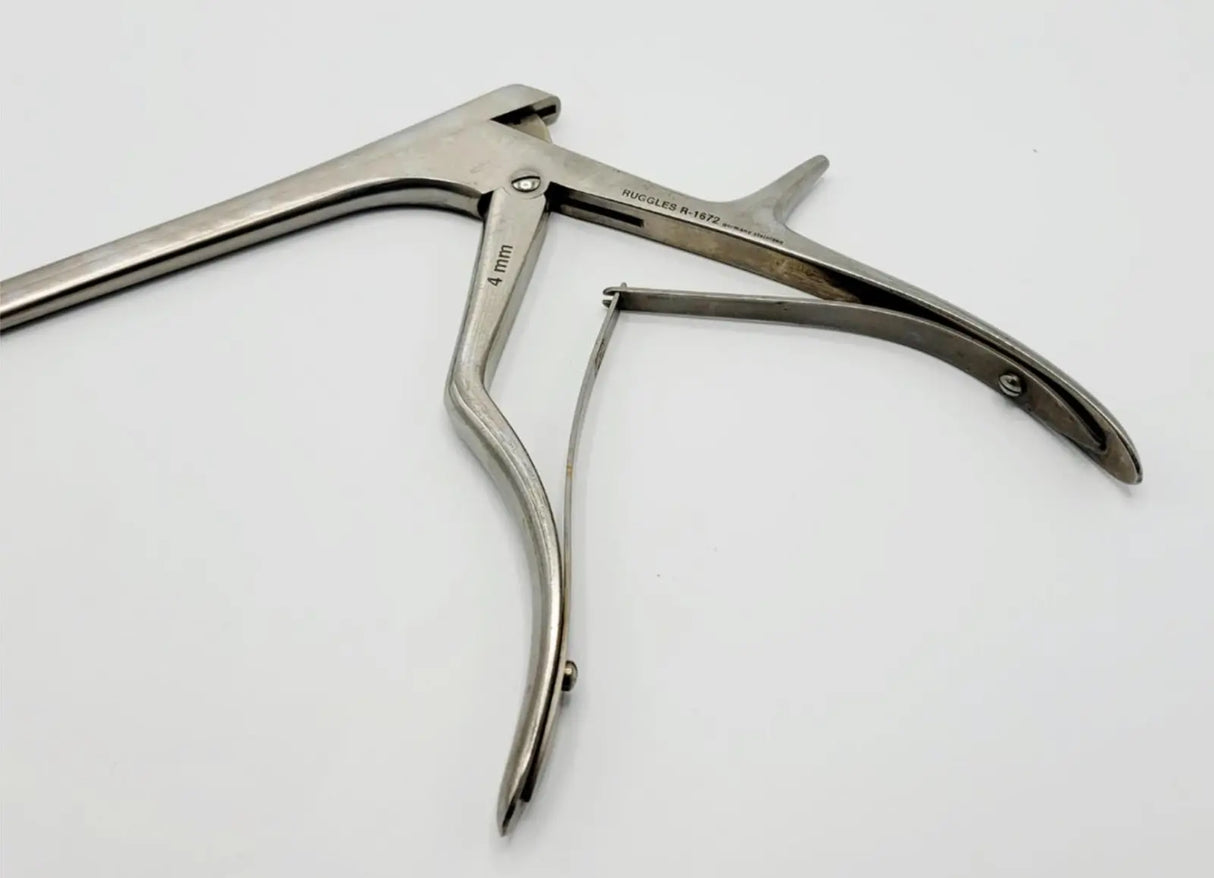 Ruggles R-1672 Micro Kerrison Rongeur 4mm Surgical 11" Ruggles