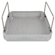 Small Square Surgical Instrument Sterilization Case with Handles 10 x 10 x 2 Primis Medical