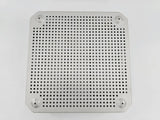 Small Square Surgical Instrument Sterilization Case with Handles 10 x 10 x 2 Primis Medical