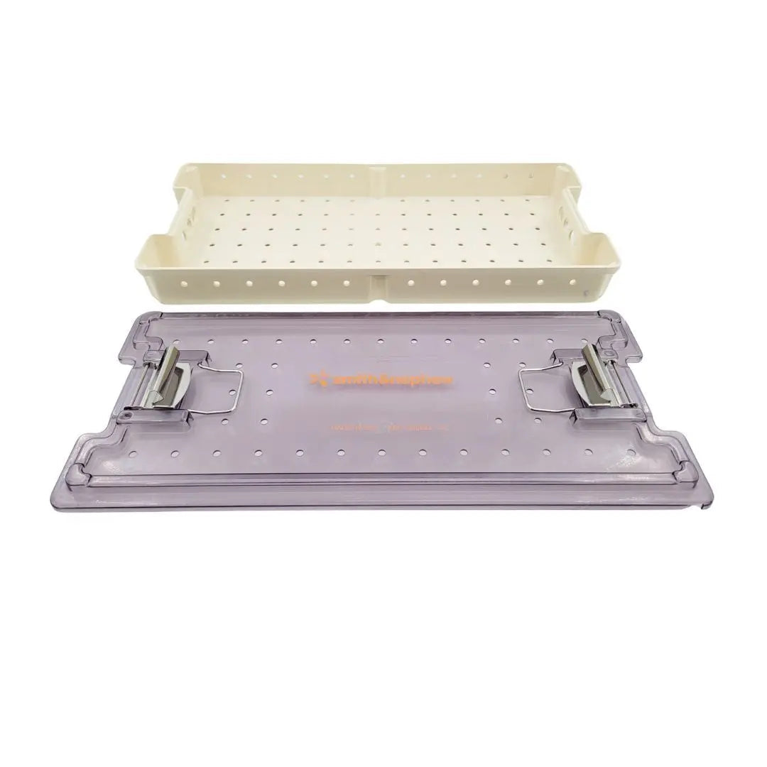 Smith & Nephew 7205683 Endoscopy Sterilization Case w/ Lid 21" x 9-3/4" x 2-3/4" Smith & Nephew