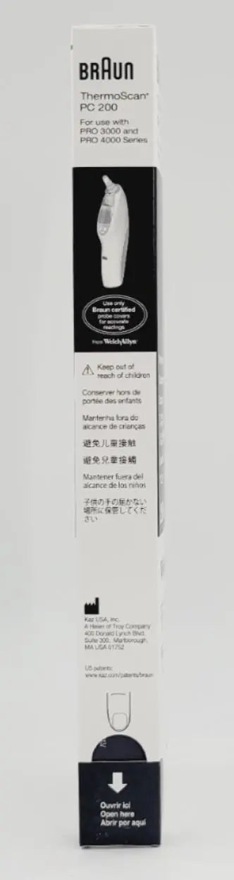 Welch Allyn Braun Thermoscan Probe Covers PRO 3000 & Pro 4000 Series Box of 200 Welch Allyn