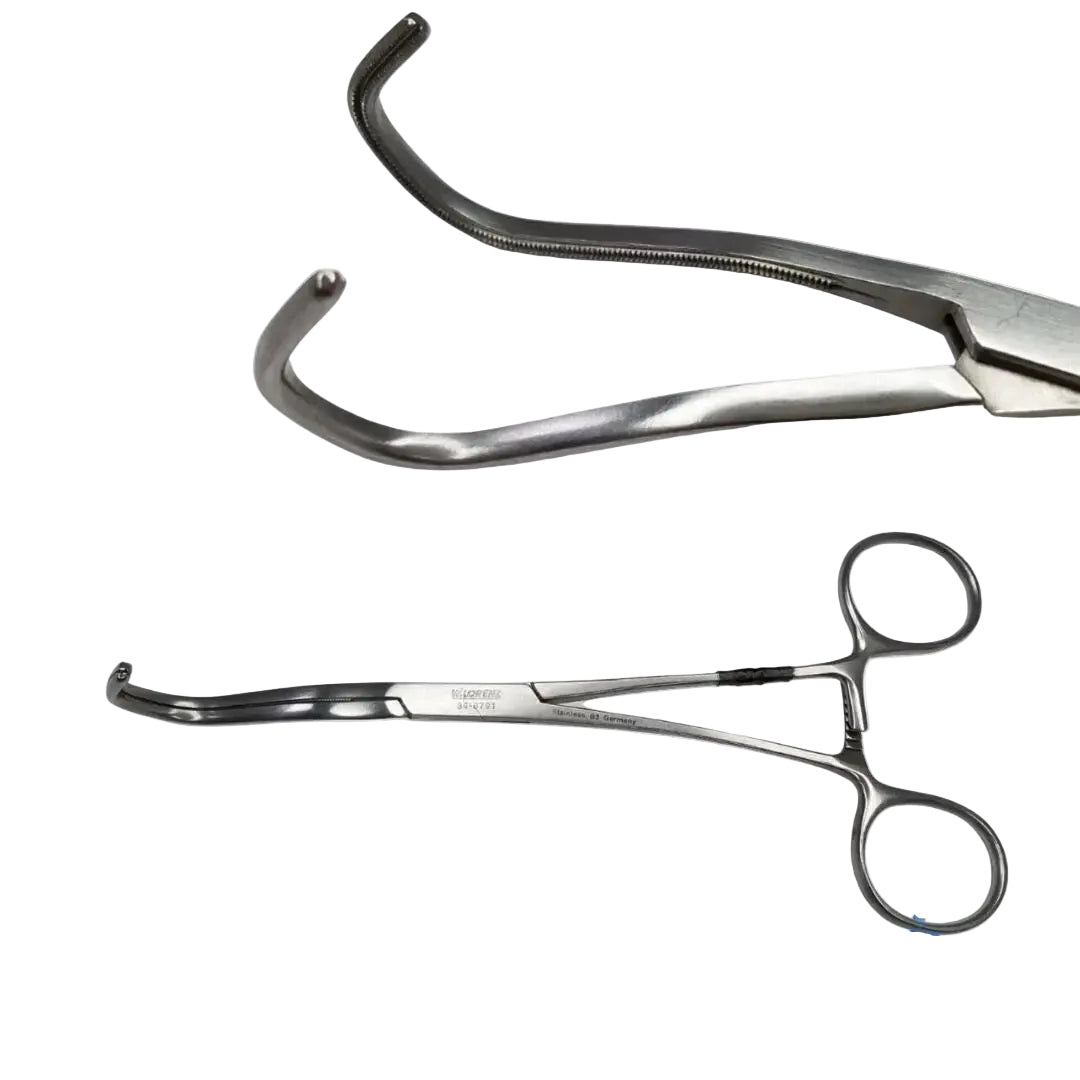 W. Lorenz 34-8791 1 x 2 Teeth Cooley Aorta Clamp 6-1/2" W. Lorenz