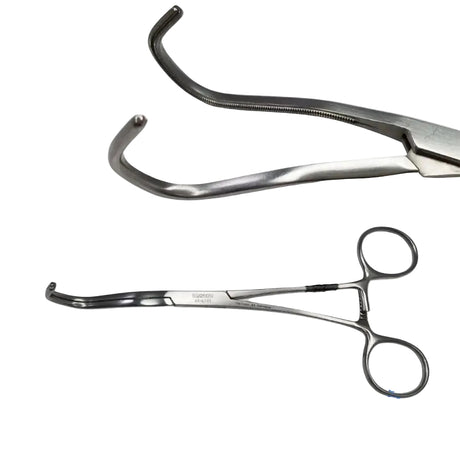 W. Lorenz 34-8791 1 x 2 Teeth Cooley Aorta Clamp 6-1/2" W. Lorenz