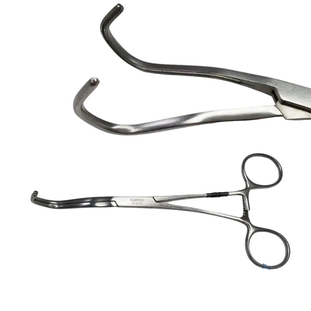 W. Lorenz 34-8791 1 x 2 Teeth Cooley Aorta Clamp 6-1/2" W. Lorenz