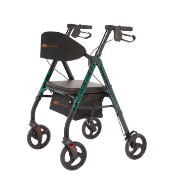 Royal Deluxe Universal - Aluminum 4 Wheel Rollator with Universal Height Adjustment up to 300 lbs. (In store pick up)