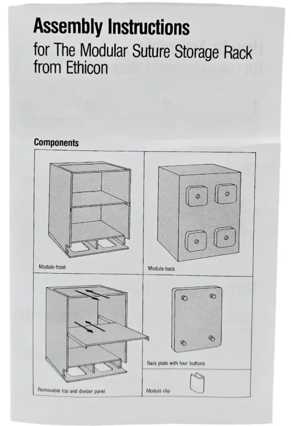 Ethicon MR-20 Modular Storage Rack Primis Medical