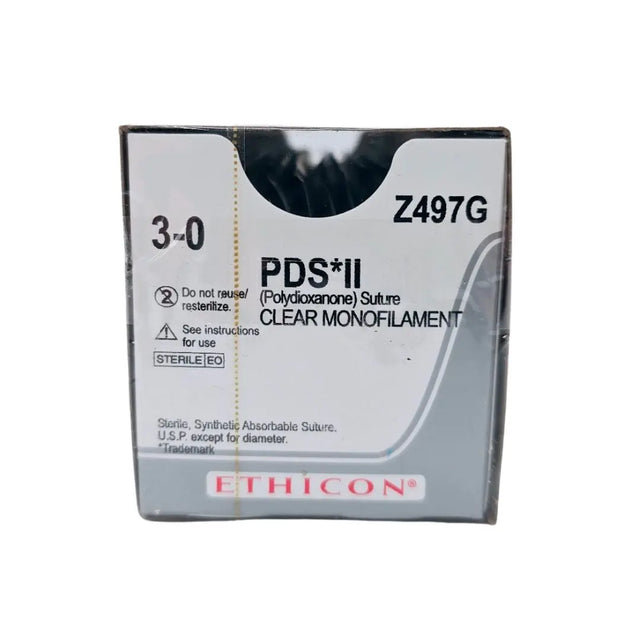 Ethicon Z497G 3-0 PDS II UNDYED 1X18" PS-2 MULTIPASS Needles Box of 12 Ethicon