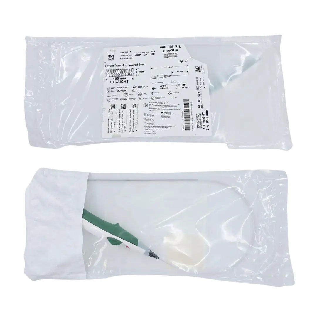 Angiomed AVSM07100 Covera Vascular Covered Stent Straight 7x100mm 80cm Length Angiomed