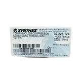 Synthes 02.226.124 3.0mm Headless Compression Screw-Long Thread 24mm Synthes