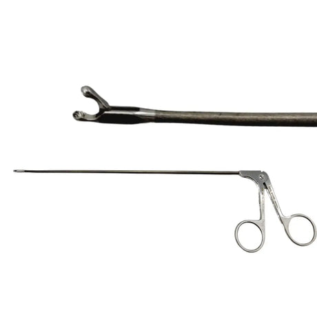 Karl Storz 8591 AV Kleinsasser Micro Laryngeal Round Cup Forceps, Straight, 12" Karl Storz