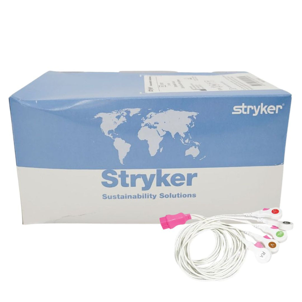 Stryker Sustainability 33136T Disposable 5 Lead Cable & Lead System Wire Bx/10