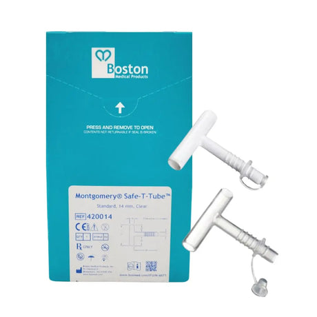 Boston Medical T Tube 420014 Size Standard 14mm Type Clear Boston Medical