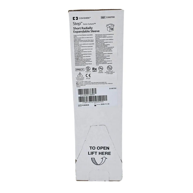 Covidien S100700 Step Auto Suture Short Radially Expandable Sleeve Box Of 10 Covidien