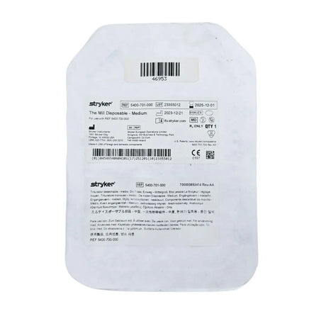 Stryker 5400-701-000 The Mill Disposable - Medium Stryker