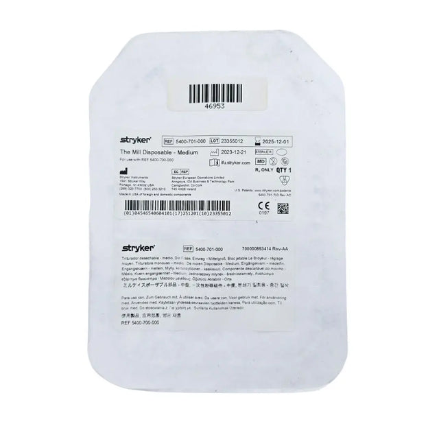 Stryker 5400-701-000 The Mill Disposable - Medium Stryker