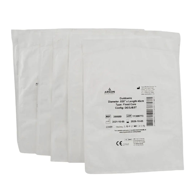 Argon Medical 395680 Guidewire Diameter .035" x Length 45cm Fixed Core 10PK Primis Medical
