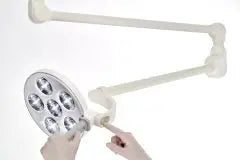Waldmann TRIANGO LED 60-1 C Minor Procedure Light, 60,000 lux/1 M, 4700K, CRI>93, dimming. With ceiling mount. Waldmann Lighting