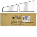 Quantum Storage Systems 1606DHB Wire Basket Divider Chrome Finish 16" x 6" 4/BX Quantum Storage Systems