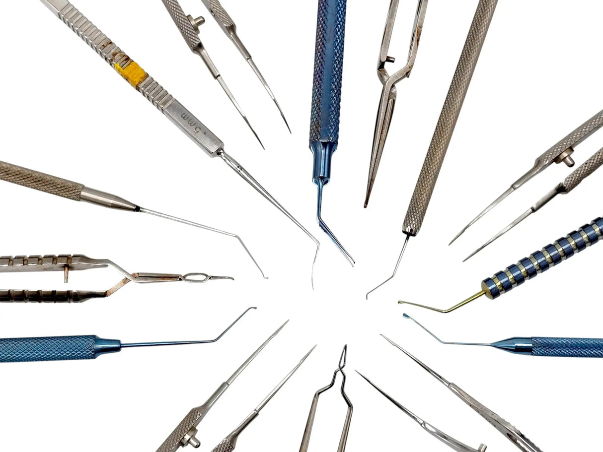 Ophthalmic ENT Microsurgical Instrument Set –Storz, Ambler, Katena, MSI 16 pcs Primis Medical