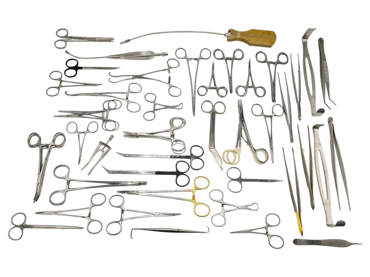 Integra Vascular Surgery Instrument Set w/ Aesculap Case 56pcs German High Grade Primis Medical