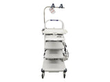 Olympus WM-NP2 Equipment Cart with MAJ-1641 LCD Monitor Arm OEM Workstation Primis Medical
