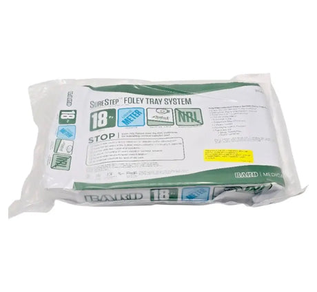 Bard A942218 SureStep Foley Catheter Tray w/ Lubri-Sil 350ml Urine Meter 18 Fr Bard