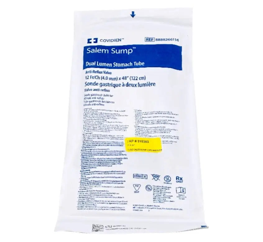 Covidien 8888266114 Dual Lumen Stomach Tube w/ Anti-Reflux Valve – Sterile NEW Covidien