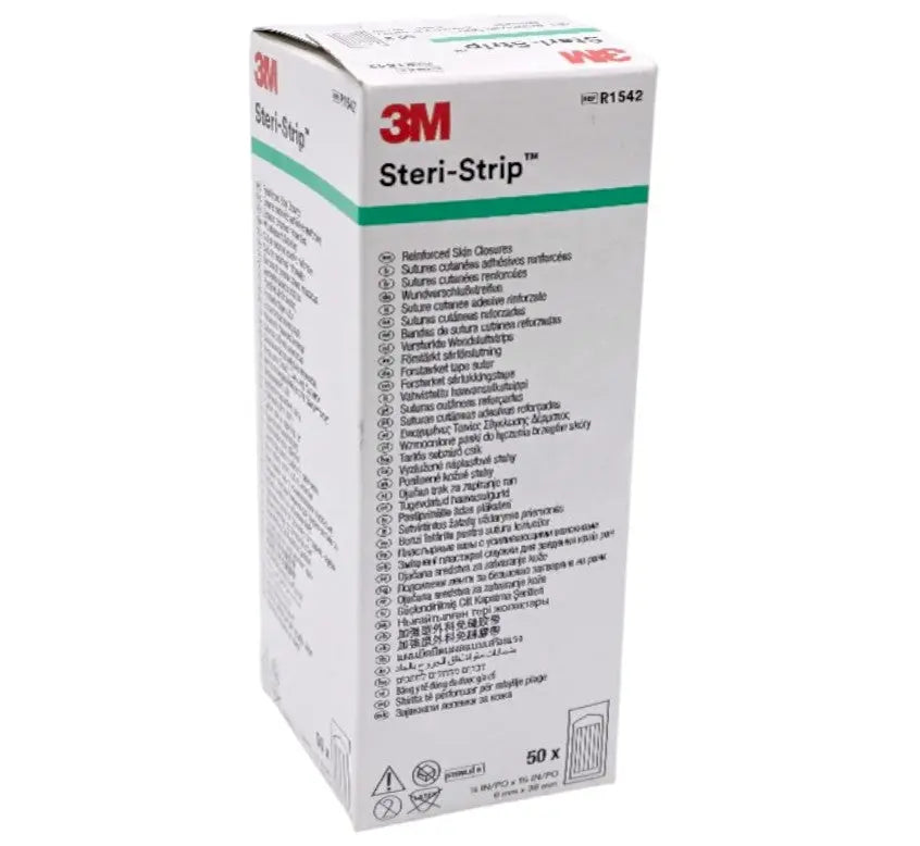 3M R1542 Steri-Strip Reinforced Skin Closure Strips 1/4"x1.5" 6/Envelope 3M