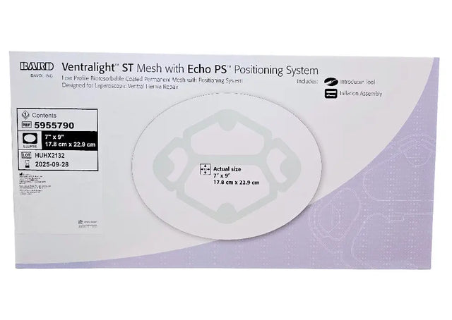 Bard 5955790 Ventralight ST Mesh 7" x 9" with Echo PS Positioning System Sterile Bard