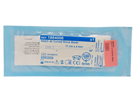 Medtronic 1884006 Rad 40 Curved Sinus Blade 11cm x 4mm Medtronic