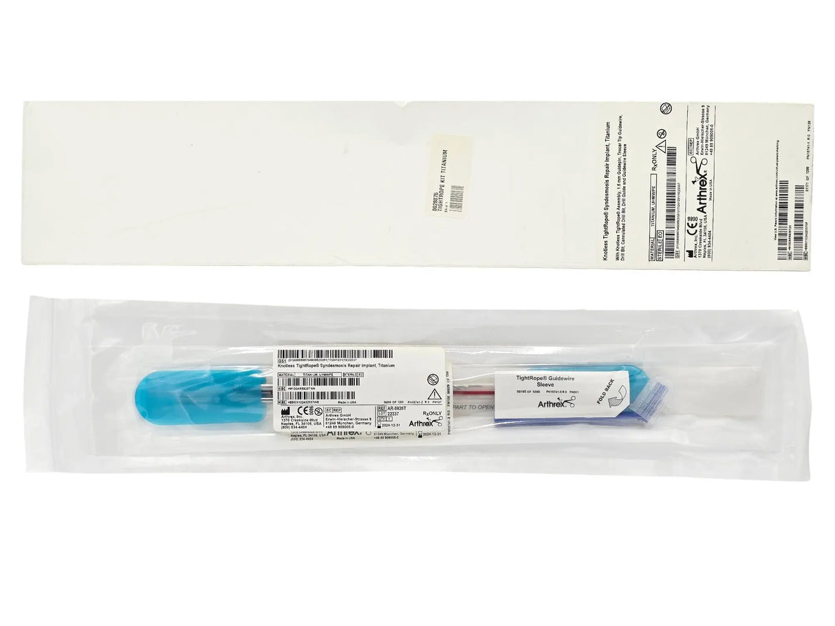 Arthrex AR-8926T Knotless Tightrope Syndesmosis Repair Implant Titanium Arthrex