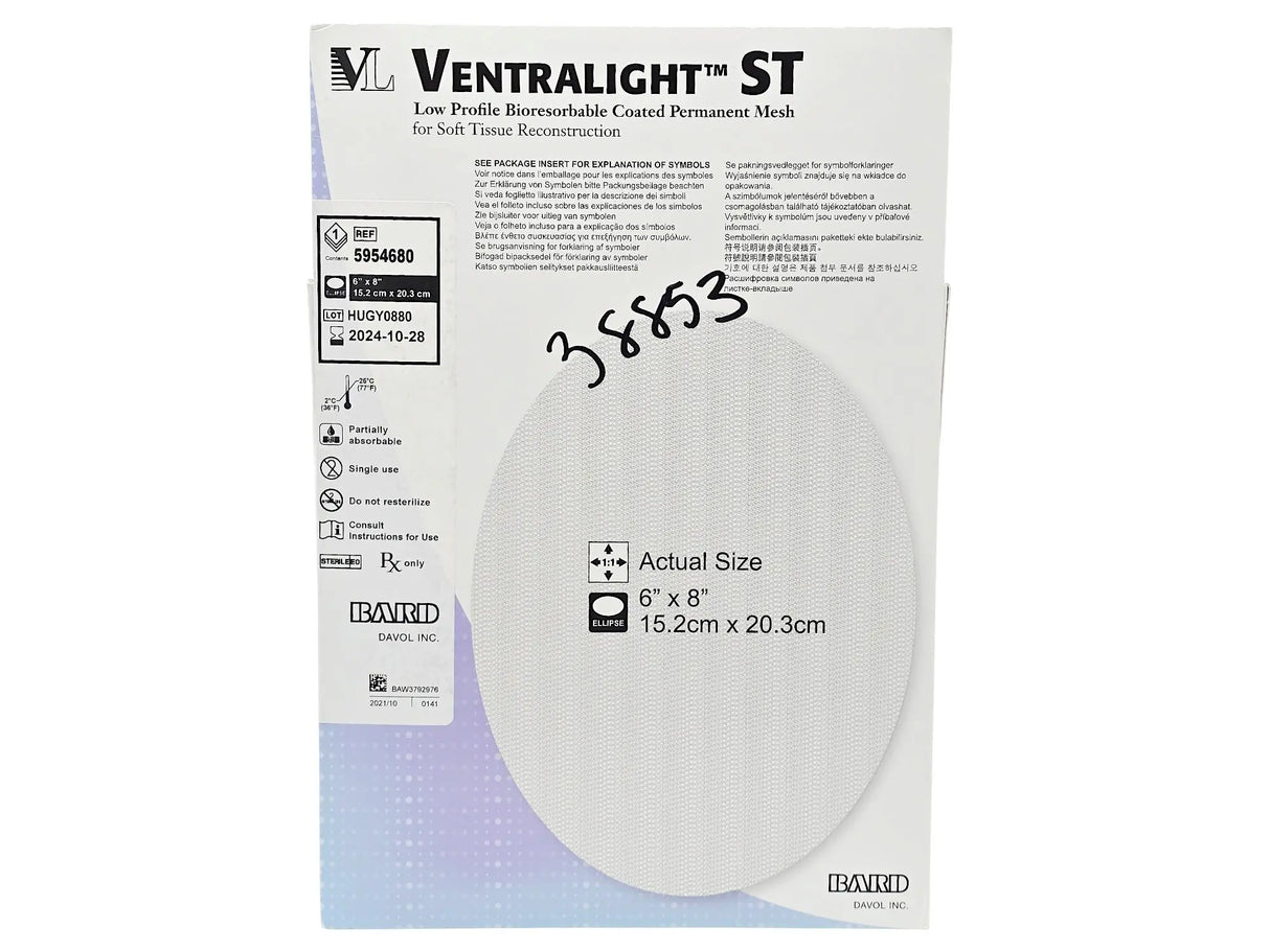 Bard 5954680 Venralight ST Mesh 6x8" Ellipse Bard