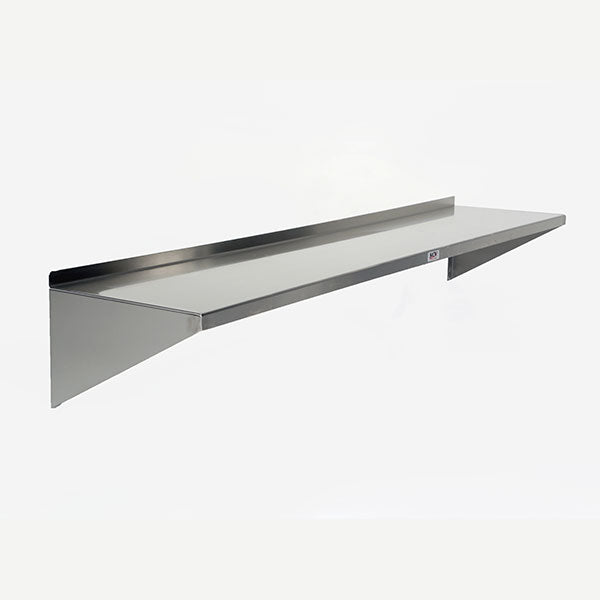Midcentral Medical MCM-640 10" Deep Stainless Steel Wall Shelf