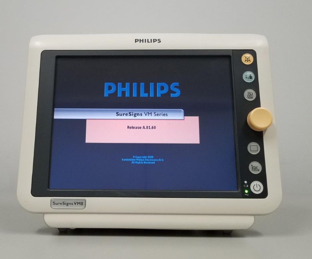 Philips 863066 SureSigns VM8 Patient Monitor ECG NIBP IBP SPO2 CO2 Bio-med Cert