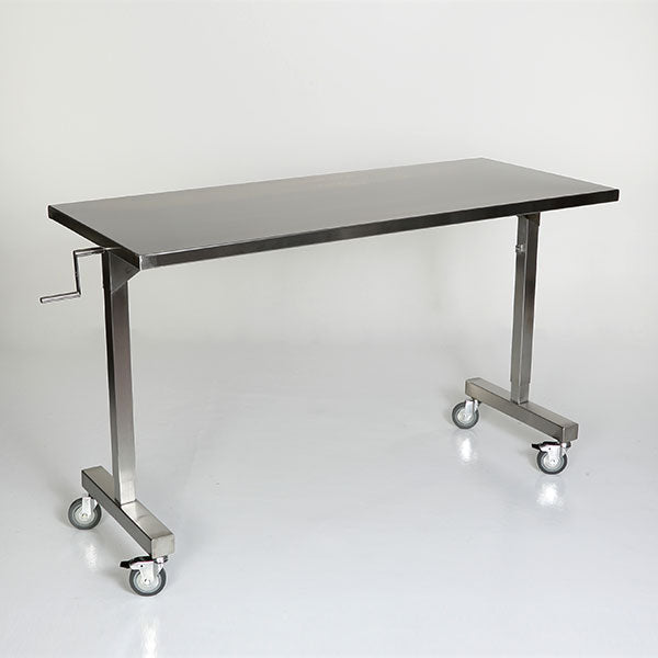 Midcentral Medical MCM-530 Height Adjustable Instrument Table with Leg Clearance