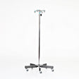 Midcentral Medical MCM-210/211/212 Stainless Steel IV Pole 5 leg with 2" casters Midcentral Medical
